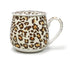 Bluhen Leopard Print Tea Infuser Mug with Lid and Strainer 450ML