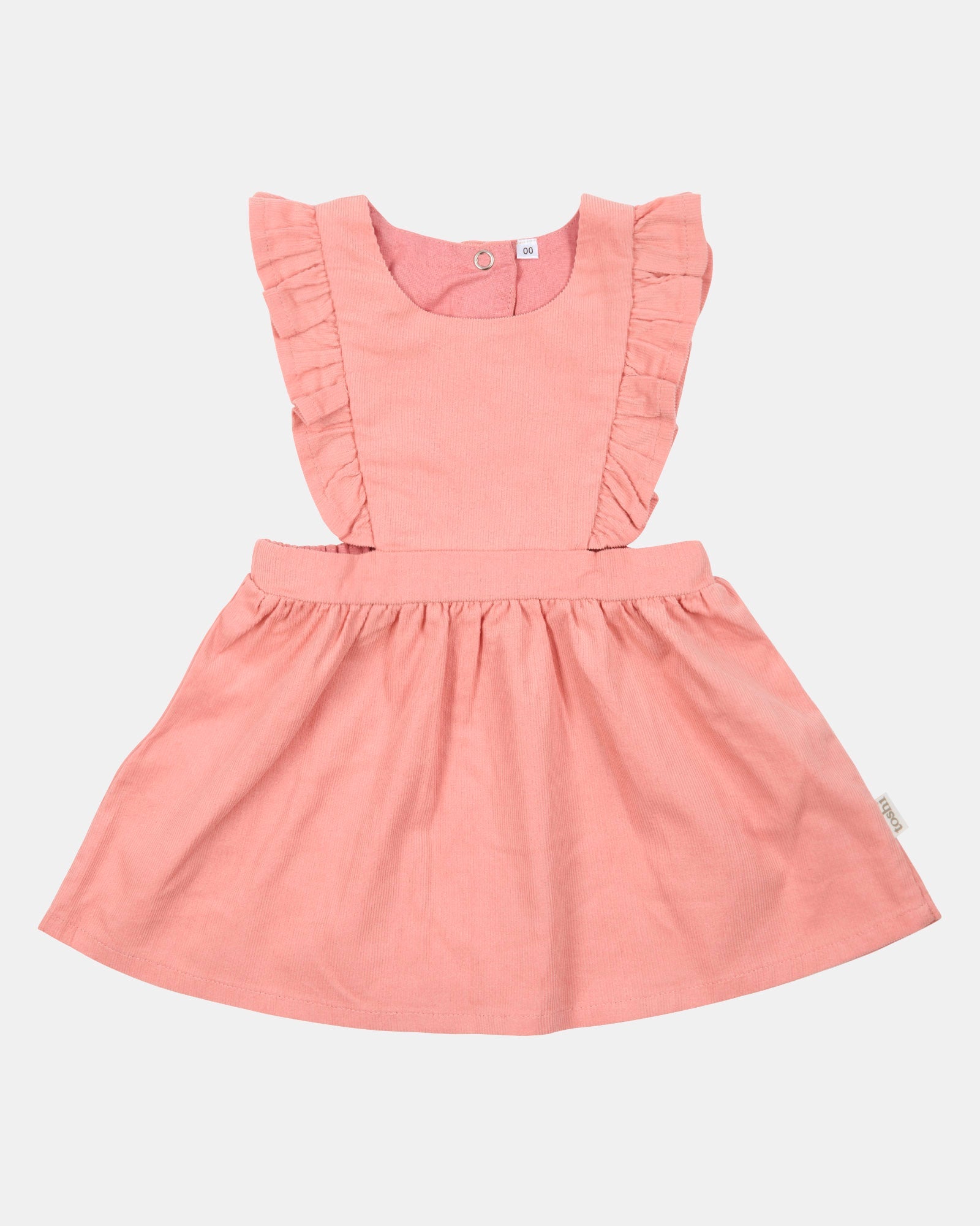 Toshi Baby Corduroy Pinafore Dress Quincy Dusty Rose