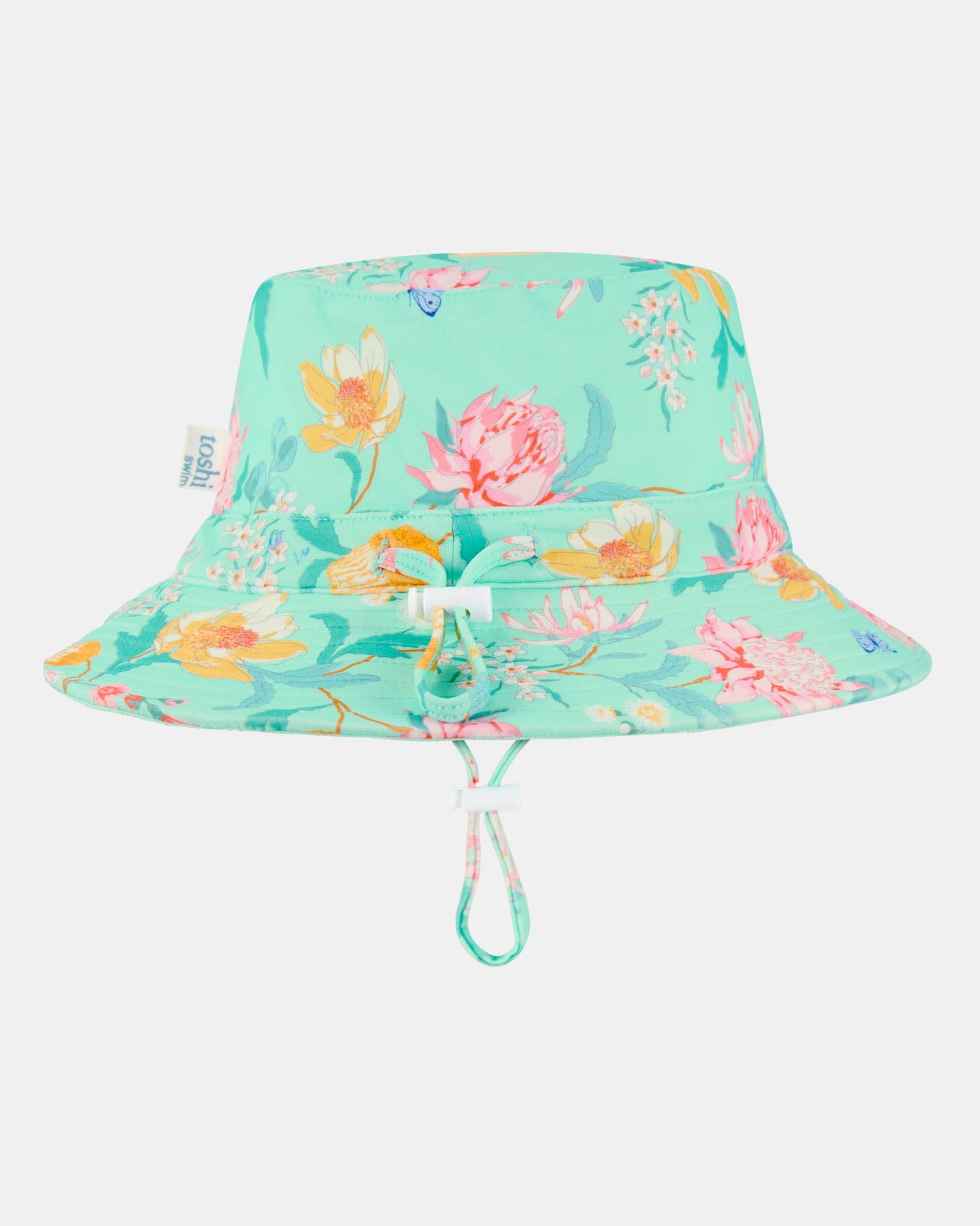 Toshi Swim Hat Waratah Mint UPF 50 Plus Sun Protection S