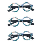 Urban Iris Glasses Brooch in Blue 45MM 3pcs
