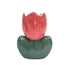 Urban Products Red Tulip Shaped Flower Vase for Home Decor 14CM