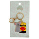 Urban Products Metal Oz Icons Keyring Bag Charm Accessory 12cm Yellow