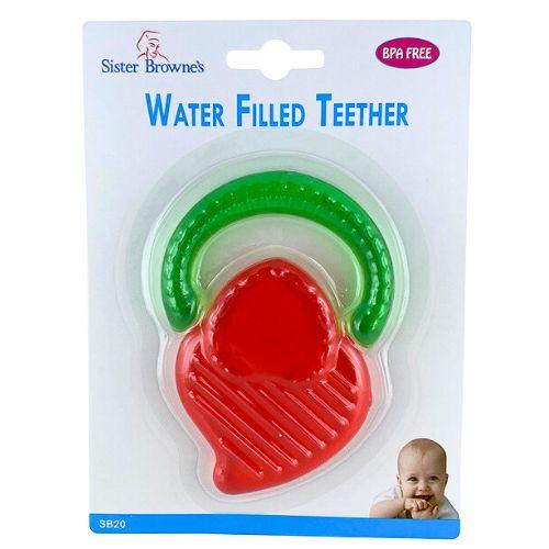 Sister Browne Water Filled Strawberry Teether