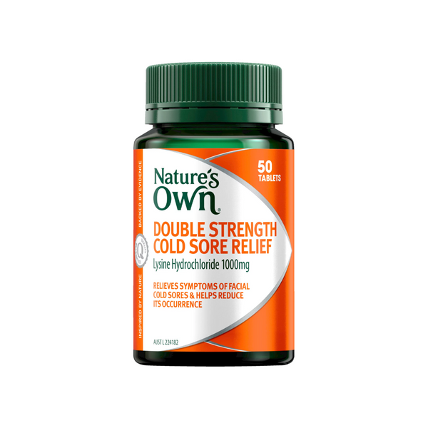 Natures Own Double Strength Cold Sore Relief 50 Tablets