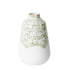 Alyssa Ceramic Vase Green and White Decorative Flower Holder for Home Decor 17 x 17 x 27 CM