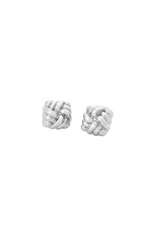 Zafino Brielle Brushed Silver Hoop Earrings