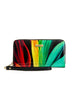 Serenade Leather Flame Zip Around Leather Rfid Wallet