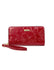 Serenade Leather Amira Zip-Around Leather RFID Wallet WSF4516-RED New In