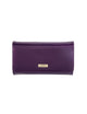 Serenade Leather Allura Large Patent Leather Wallet with RFID- Purple