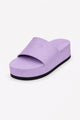 Indosole Womens Platform Slide Sandal Lilac Size 6 to 7
