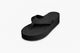 Indosole Women’s Platform Thongs Black Size 6 to 7