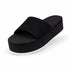 Indosole Women’s Platform Slide Sneaker Sole Black Sea Salt Sole 10 to 11
