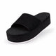 Indosole Women’s Platform Slide Sneaker Sole Black Sea Salt Sole 10 to 11