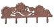 Mr Gecko Sunflower Themed Decorative Wall Mounted 5 Hook Hanger