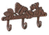 Mr Gecko Decorative Butterfly Wall Mounted Hanger with 3 Hooks