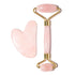 Rose Quartz Roller and Gua Sha Facial Tool Set