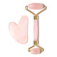 Rose Quartz Roller and Gua Sha Facial Tool Set