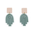 Kiki Sage Arch Earrings