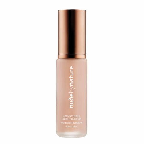 Nude by Nature Luminous Sheer Liquid Foundation W1 Rose Beige 30Ml