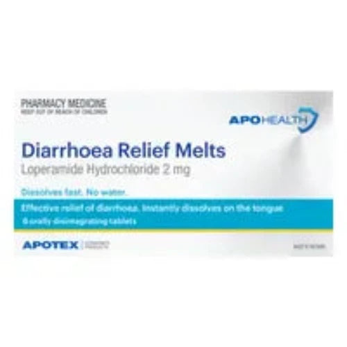 APOHEALTH Diarrhoea Relief 2mg Melts Tablets 6