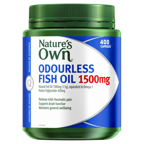 Nature's Own Odourless Fish Oil 1500MG Caps 400