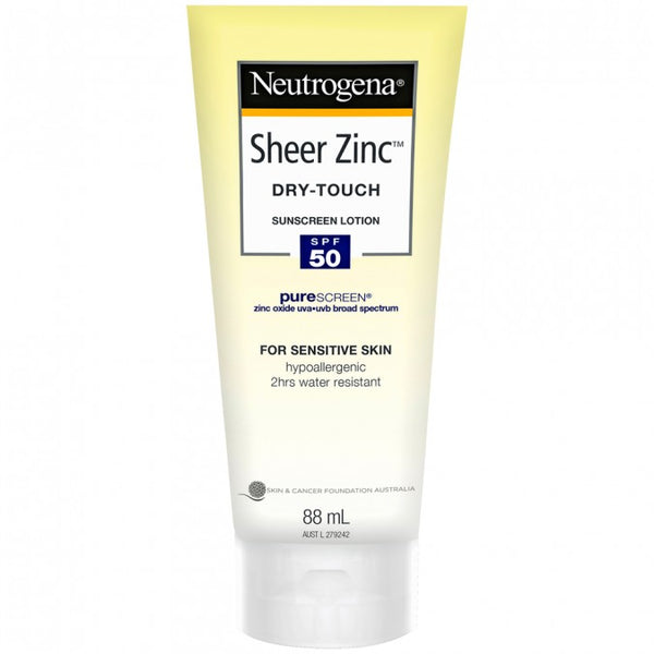 Neutrogena Sheer Zinc Body Dry-touch Sunscreen Lotion 88ml