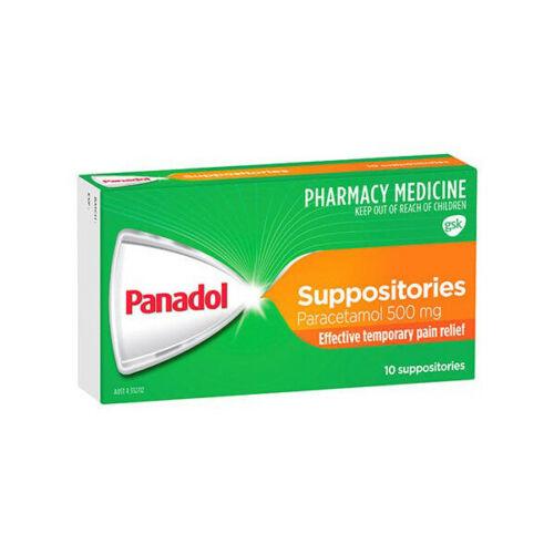 PANADOL SUPPOSITORIES 500MG 10 PACK