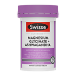 Swisse Ultiboost Magnesium Glycinate with Ashwagandha for Stress Relief 60 Tablets