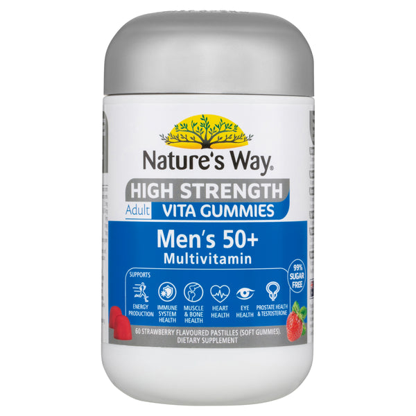 Nature's Way High Strength AVG Men's 50+ Multivitamin 60 Pastilles Adult