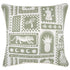 Escape to Paradise Cushion Cover With Piping NaXos Sage 45CM X 45CM