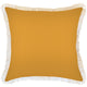 Escape to Paradise Cushion Cover Coastal Fringe Solid Yellow White 60CM X 60CM