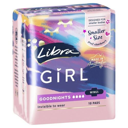 Libra Girl Pads Goodnights with Wings 10 pack