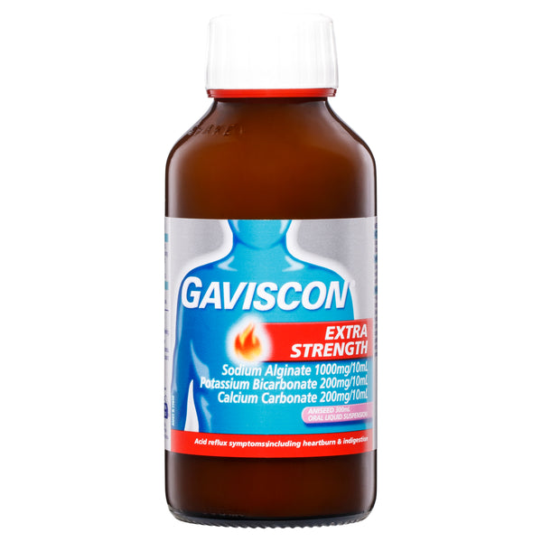 Gaviscon Extra Strength Oral Liquid Suspension 300mL – Aniseed Flavour