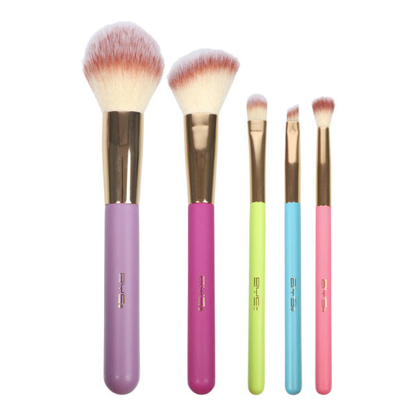 BYS Neon Cylinder Brush Kit 5 Piece