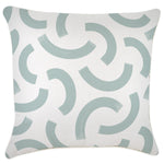 Escape to Paradise Cushion Cover With Piping Muse Seafoam 60CM x 60CM