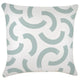 Escape to Paradise Cushion Cover With Piping Muse Seafoam 60CM x 60CM