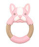 Bibibaby Frankie Frenchy Pink Teething Ring for Soothing Gums