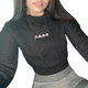 P.O.S.E Essential Fleece Lined Gym Sports Crop Hoodie