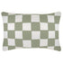 Escape to Paradise Cushion Cover With Piping Check Sage 35CM X 50CM
