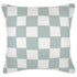 Escape to Paradise Cushion Cover With Piping Check Seafoam 45CM x 45CM