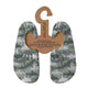 Slipfree Camo Junior Non Slip Shoes Grey Shark Print L