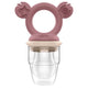 Cherub Baby Fresh Food Feeder Silicone for Teething and Introducing Solids Rose and Sand