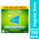 Nicorette Quit Smoking Regular Strength Nicotine Gum Icy Mint 2mg 150 Pack