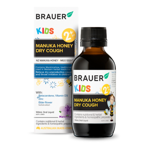 Brauer Kids Manuka Honey Dry Cough 100ml