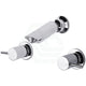 Ania Quarter Turn Shower Set Chrome Finish
