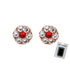 Adnohr Earworks Large Daisy Ruby G/P CL6047Y