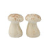Ladelle Funghi Ceramic Salt and Pepper Shakers Set of 2 Natural