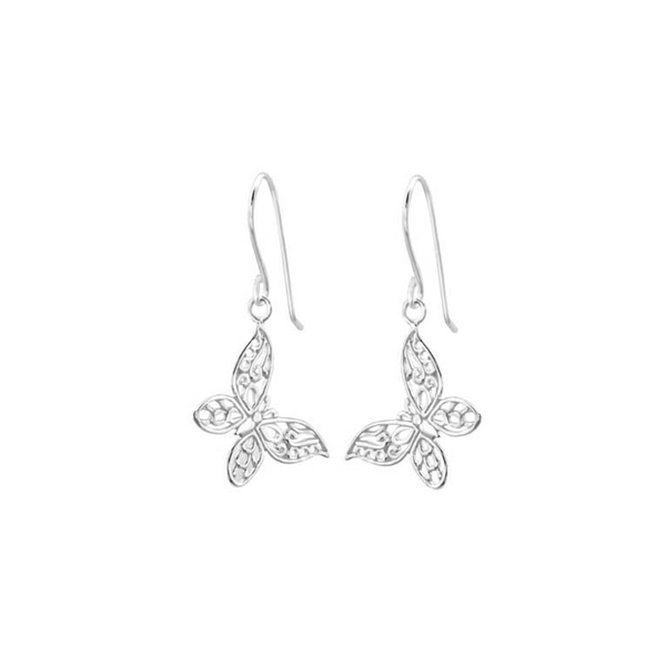 Rossan Fe4661 Filigree Butterfly Rhodium