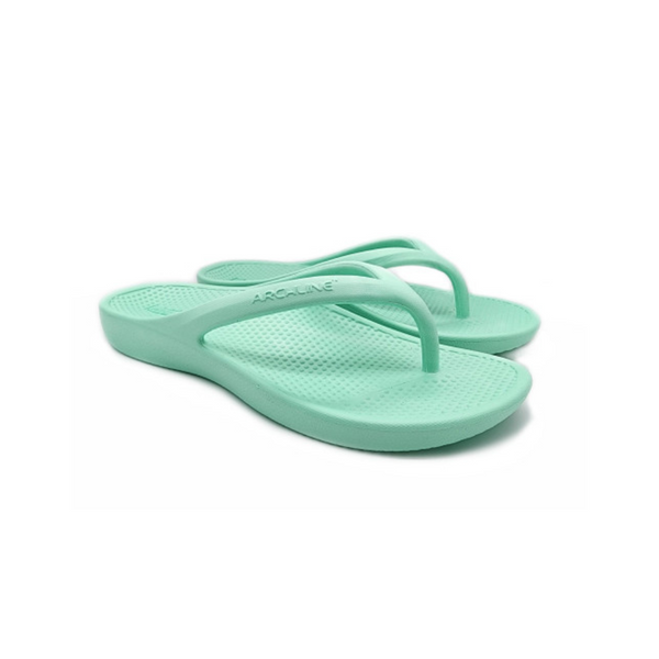 Archline Rebound Orthotic Thongs Mint Green Size Euro 37