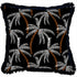 Escape to Paradise Cushion Cover Coastal Fringe Black Tavarua 45CM X 45CM